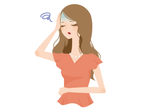 めまいがする女性