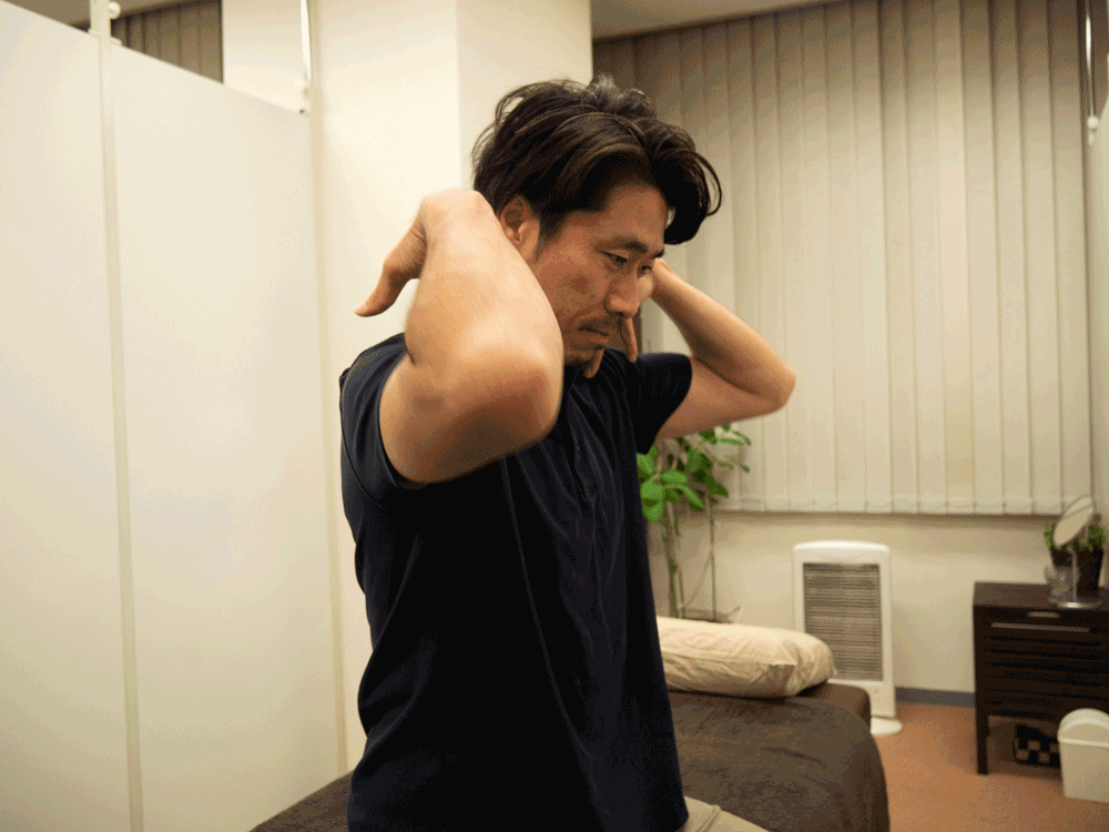 肩回しの運動